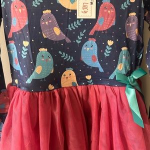 Pete and Lucy dress, bird print. Super cute. NWT size 7/8